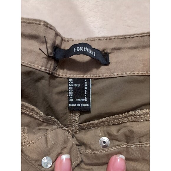 Green and tan patch work flare pants size large - Picture 4 of 6